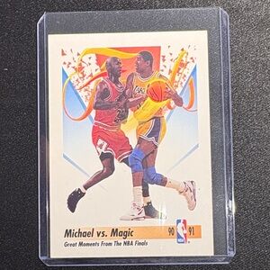 Classic NBA Trading Card Featuring Iconic Players